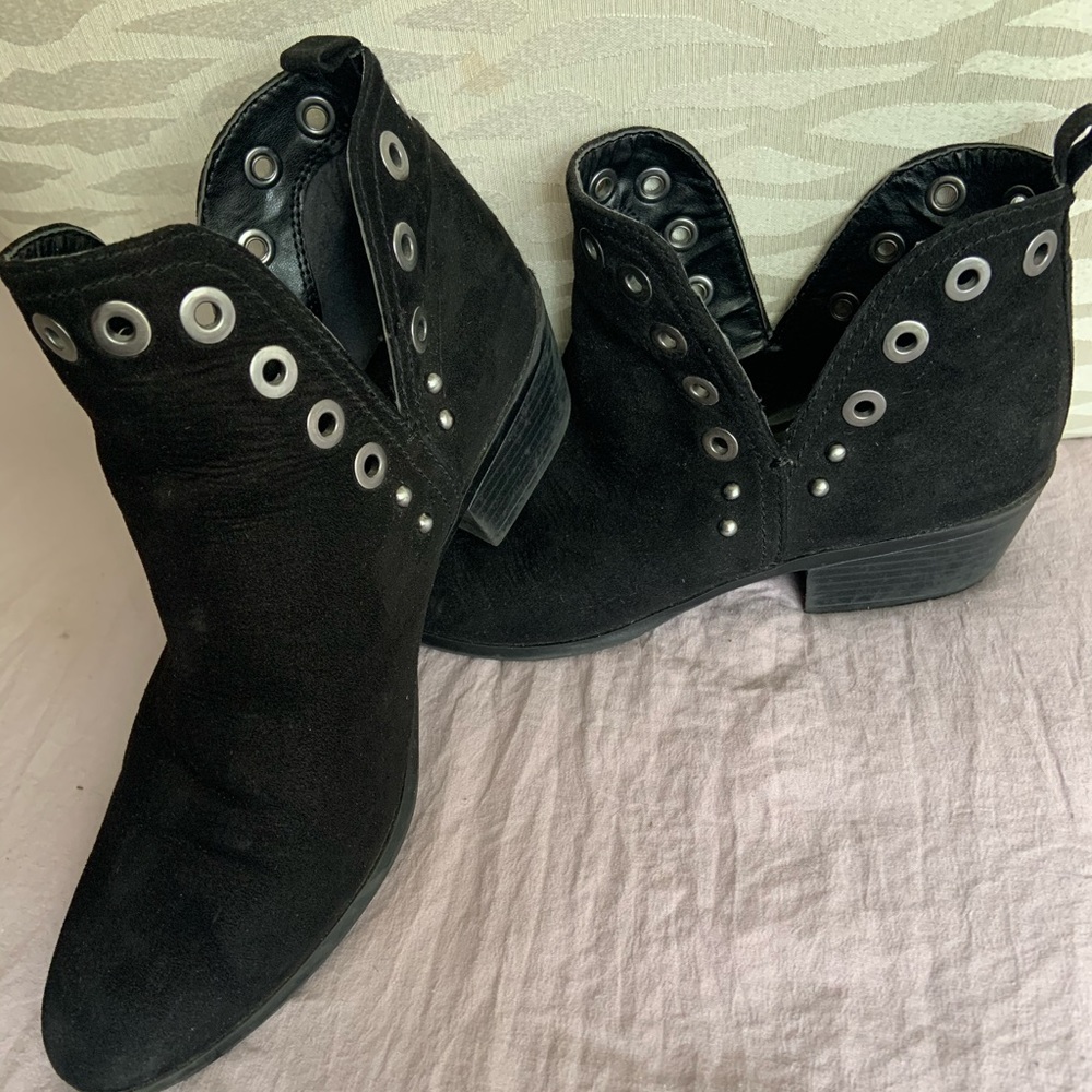 Carlos black ankle boots